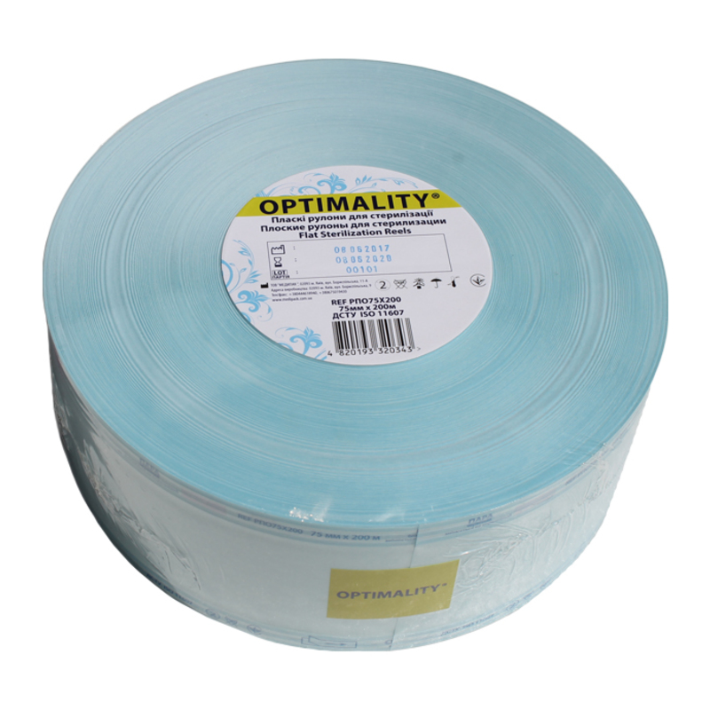 Рулони пласкі OPTIMALITY РПО 300Х200 (пар/етилен оксид)